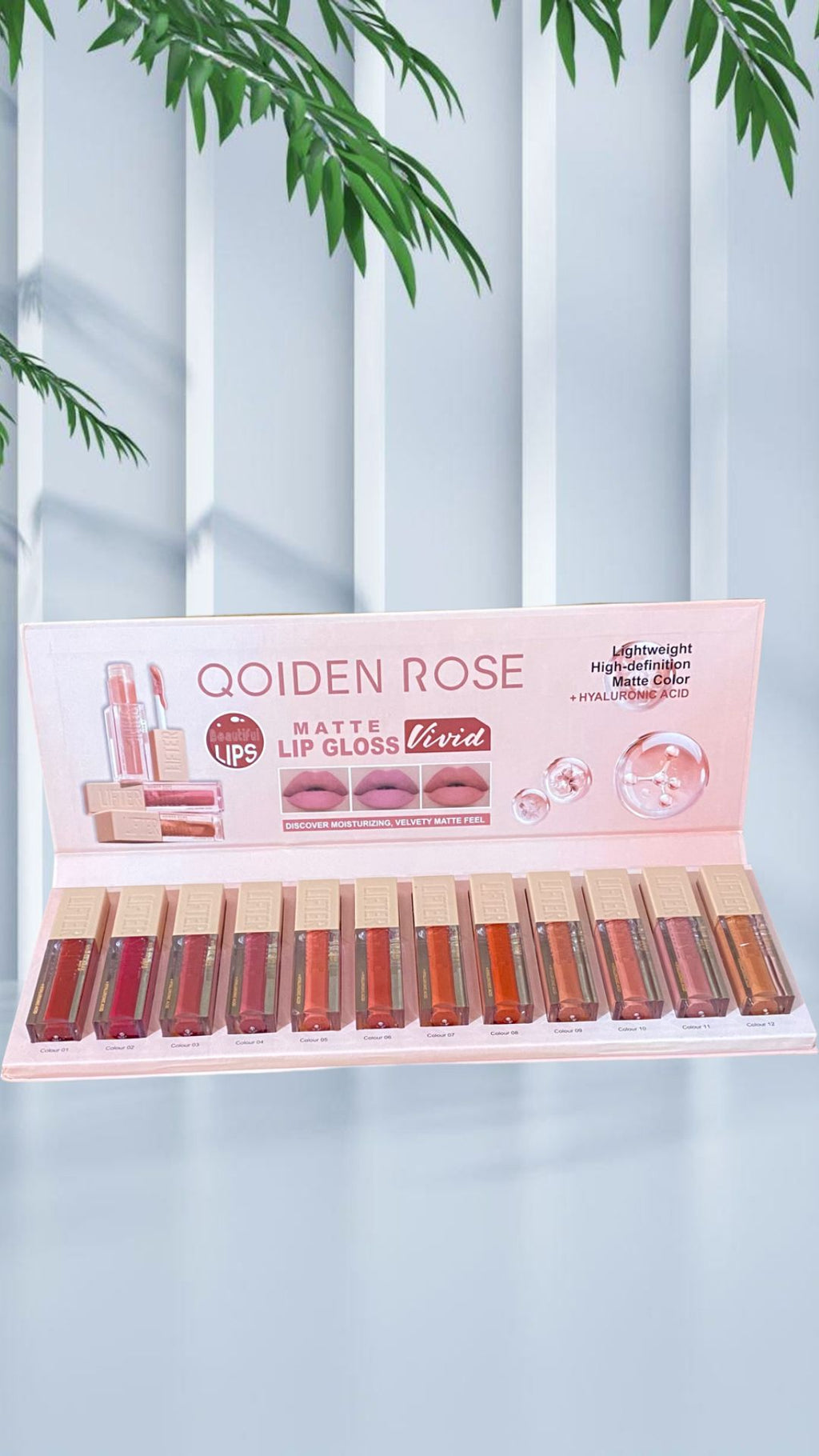 ✨ קולקציית ליפגלוס מאט Qoiden Rose ✨