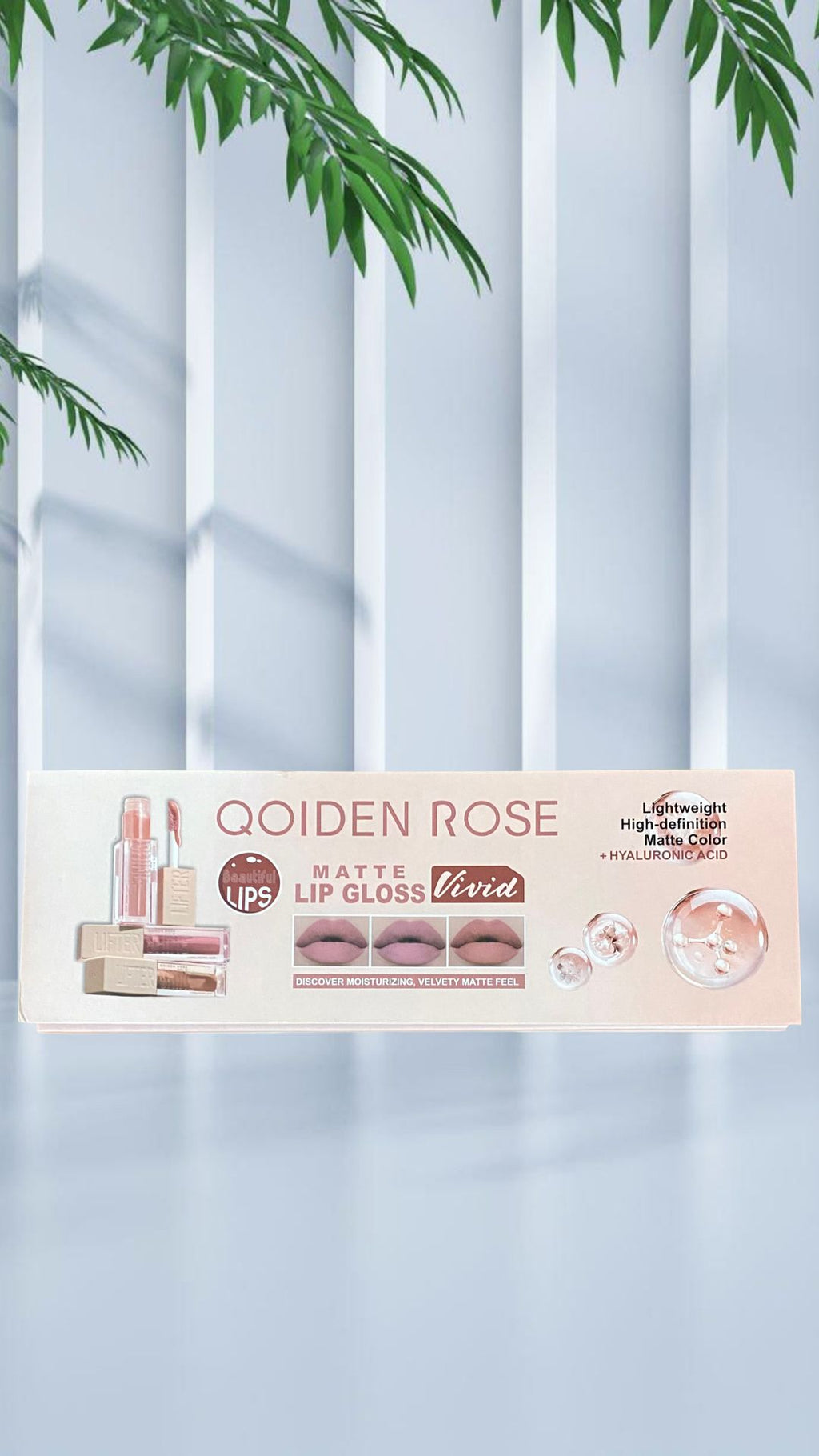 ✨ קולקציית ליפגלוס מאט Qoiden Rose ✨