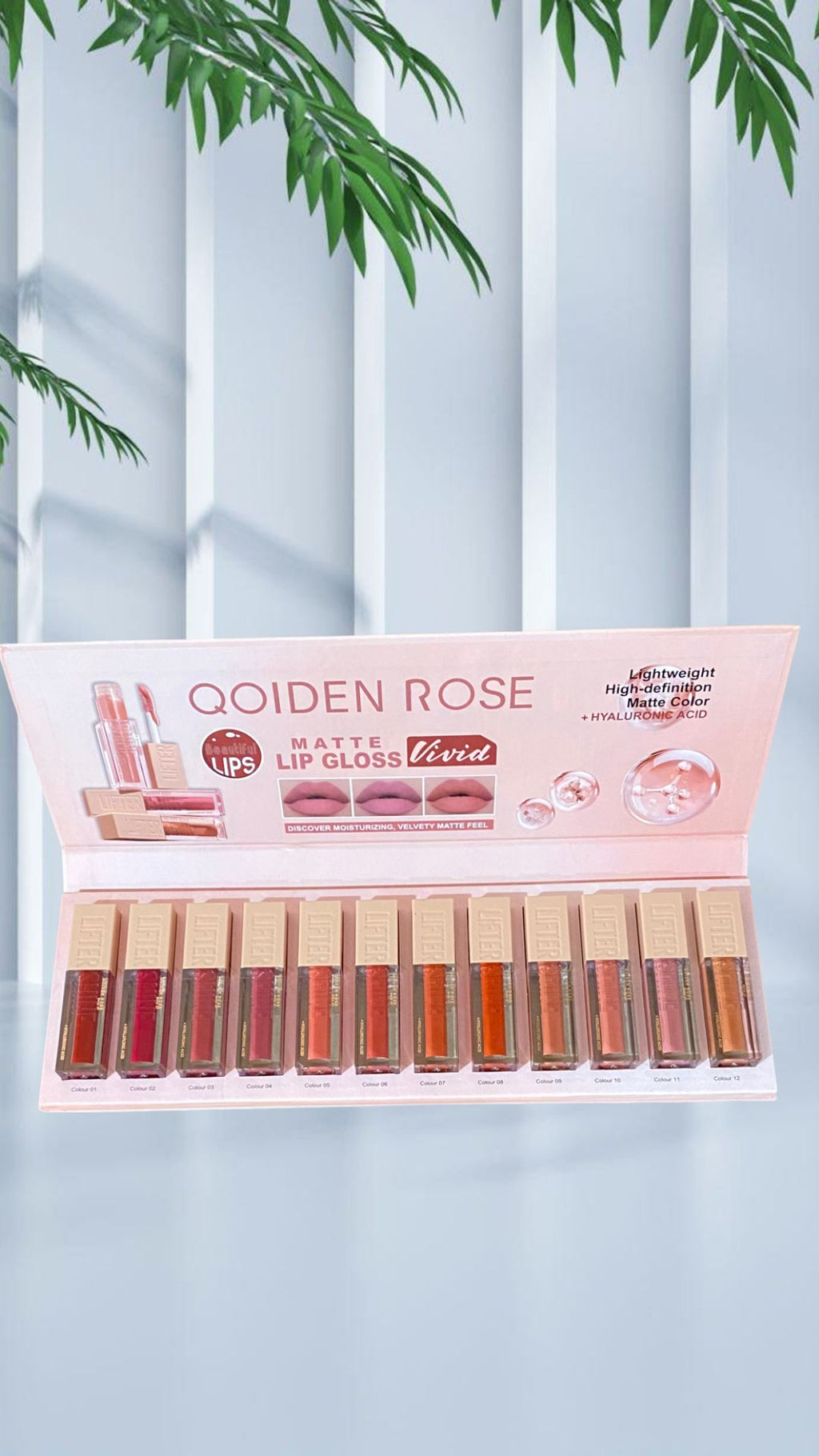 ✨ קולקציית ליפגלוס מאט Qoiden Rose ✨